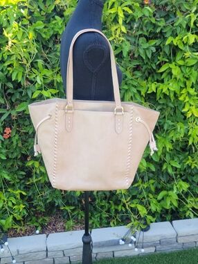 Brahmin Cheyenne Cherry Blossom Houston Whip Stitch Leather Tote